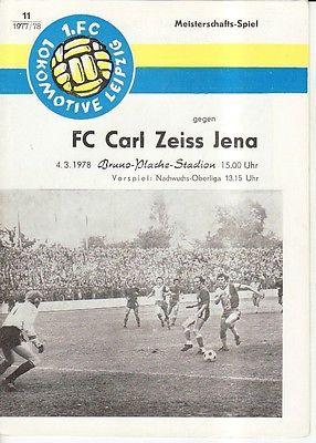 OL 77/78  1. FC Lok Leipzig - FC Carl Zeiss Jena