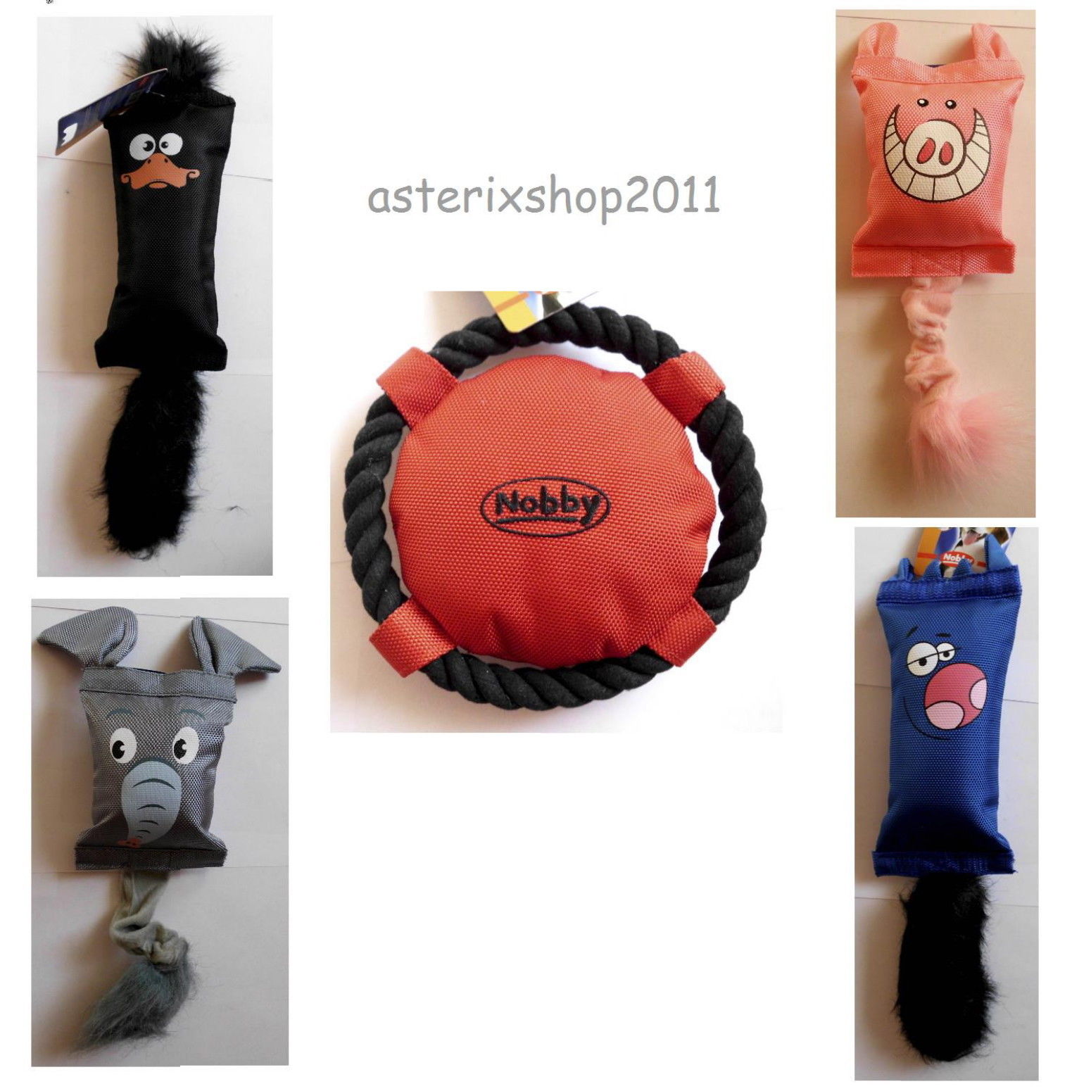 Hundespielzeug Taff Toy mit Quitscher robustes Nylongewebe Hunde Spielzeug