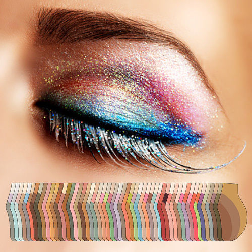 Make-Up Augenschminke in 10 sekunden in 55  Farbthemen - EyeShadow - Lidschatten