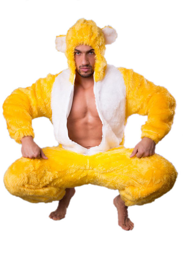 Gelber Bär Bärenkostüm Ostern Trend Kostüme Party günstige Kostüme Tierkostüm 