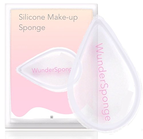 Silikon Make-up Schwamm Silicone Sponge Blender oval Drop-Form Ei-förmig Tropfen-Form für BB,CC cream foundation. WunderSponge EXTRA SOFT (hygienisch & sparsam)