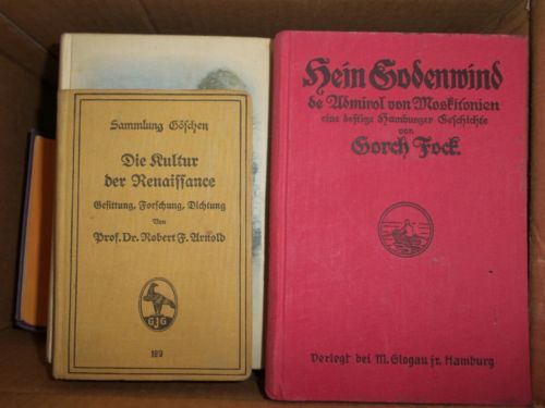 Bücherkiste / Sammlung 26 antiquarische Bücher Antik altdeutsche Schrift 