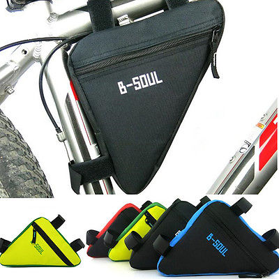 Triangle Cycling Bike Bicycle Front Tube Frame Pouch Bag Holder Saddle Pannier