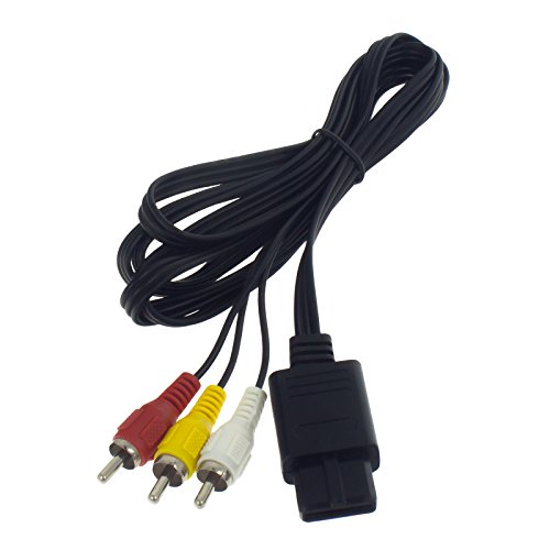 Smartfox TV AV Video Audio Chinch Kabel für SNES Super Nintendo N64 Gamecube mit Super Nintendo Standard-Anschluss