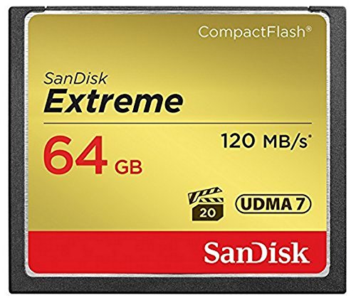 SanDisk Extreme CompactFlash UDMA7 64GB bis zu 120 MB/Sek Speicherkarte