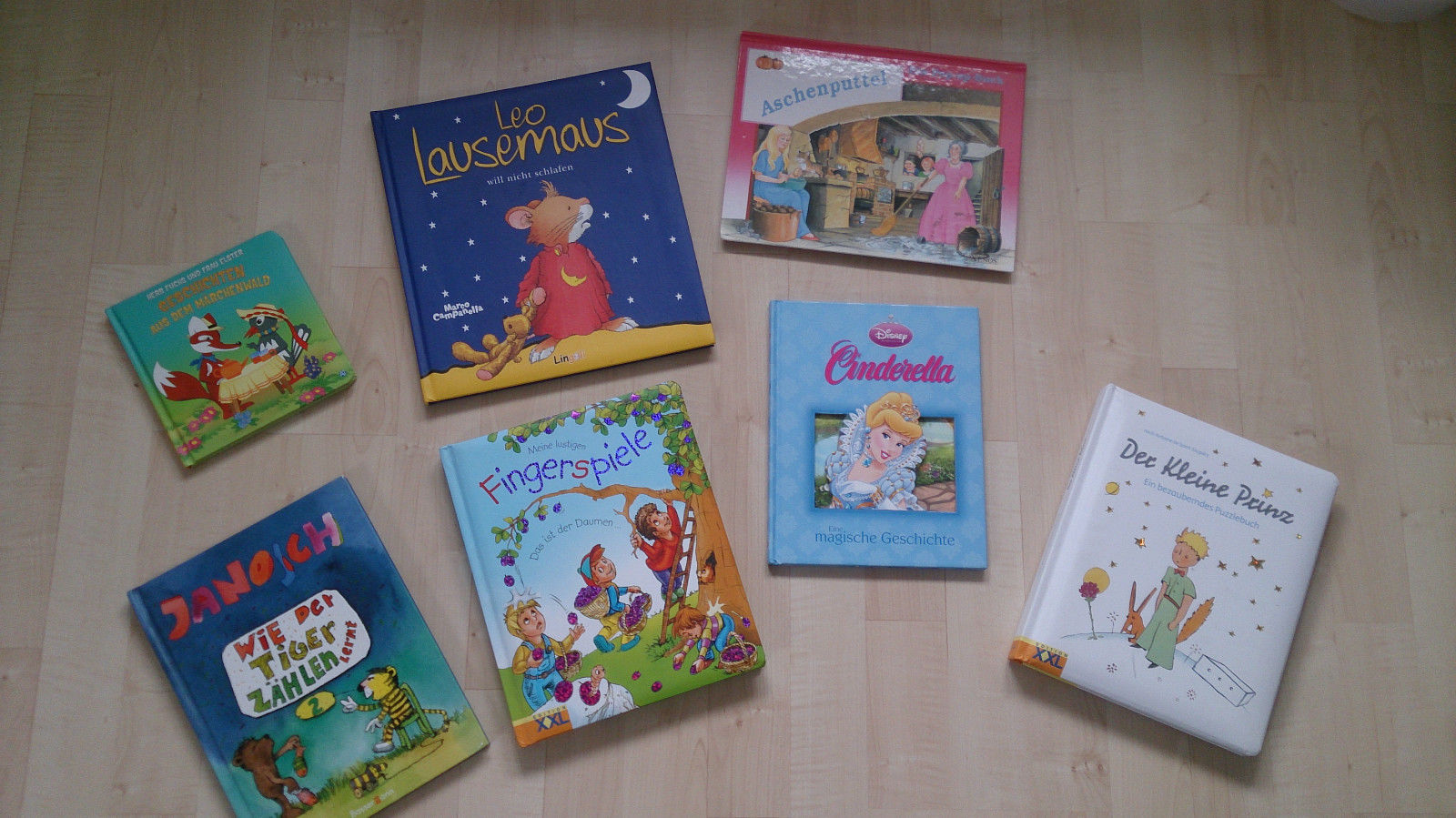 Paket Kinder Bücher kleiner Prinz Puzzle Buch Leo Lausemaus Fingerspiele usw