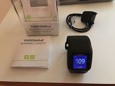 TomTom Runner Cardio GPS-Sportuhr schwarz 