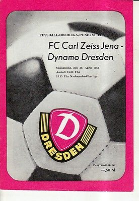 OL 82/83  SG Dynamo Dresden - FC Carl Zeiss Jena