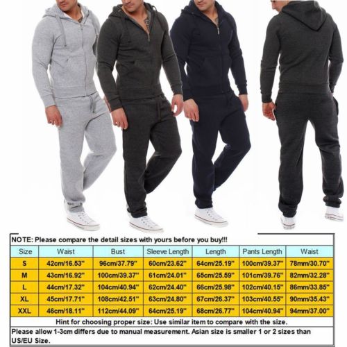 Herren Jogging Anzug Trainingsanzug Sweatshirt Hose Sportanzug DE DHL