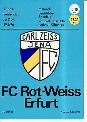 OL 75/76  FC Carl Zeiss Jena - FC Rot-Weiß Erfurt