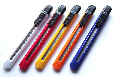 Cuttermesser mit 9mm Klinge in 5 verschiedenen Farben Mengen wählbar