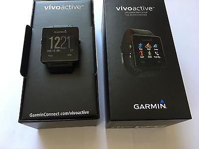 Garmin Vivoactive GPS Smartwatch schwarz in OVP