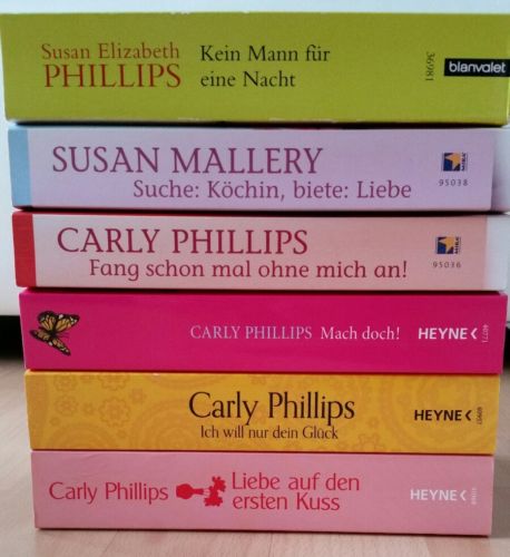 Bücherpaket Romantik, Frauenromane, Liebesromane, Phillips, Mallery