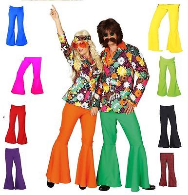 70er 80er Jahre Schlaghose Damen Herren Hose Kostüm Flowerpower Hippie Hippy
