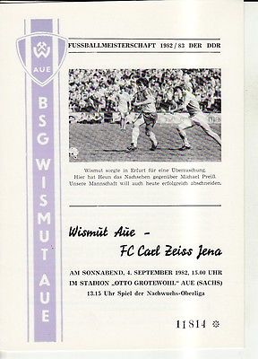 OL 82/83 BSG Wismut Aue - FC Carl Zeiss Jena