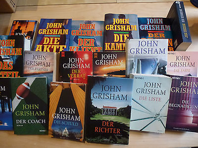 18 Bücher John Grisham Teil 1 - 19  Sammlung