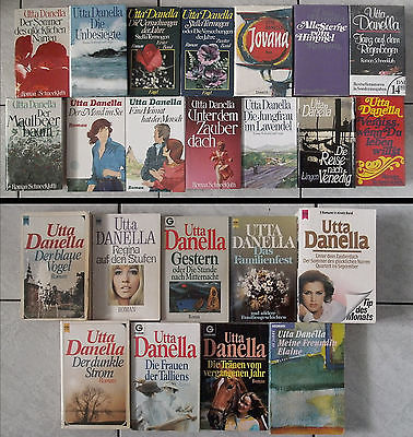 Büchersammlung: 23 x Utta Danella, Romane Konvolut Paket