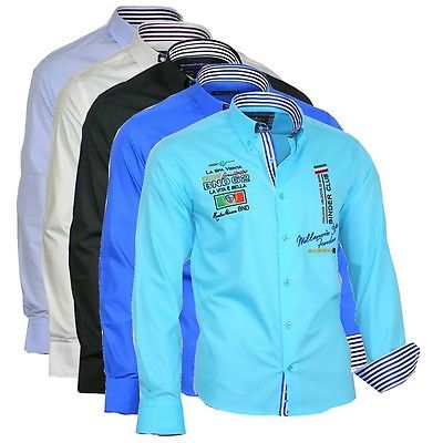Herrenhemd Herren Hemd Oberhemd Shirt bestickt Binder de Luxe 816 M bis 5XL