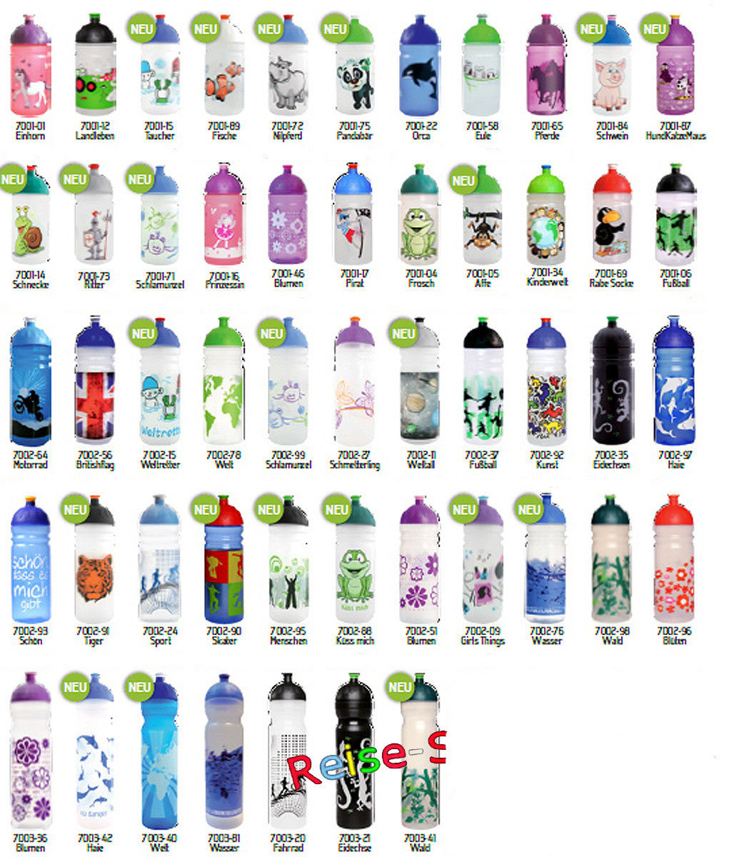 Isybe Trinkflasche Fahrradflasche Wasserflasche Sportflasche mit Motiv Eratzteil