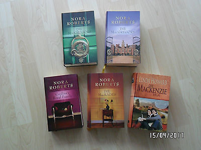 Bücherpaket 5 Bücher Romane Nora Roberts & Linda Howard Familien-Saga 