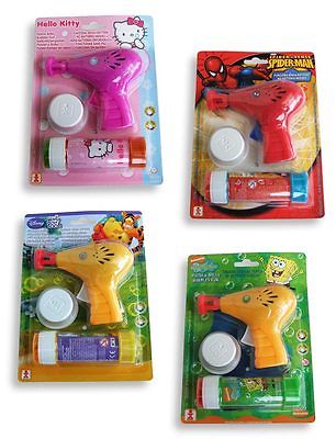 Seifenblasenpistole Hello Kitty - Spiderman - Winnie Puuh - Spongebob [NEU]