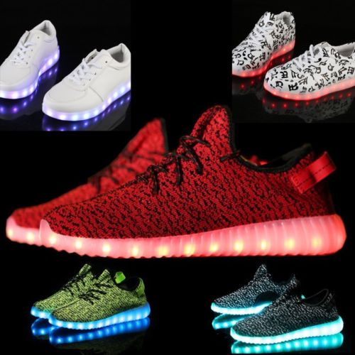 LED Schuhe Leuchtschuhe Blinkschuhe Farbwechsel leuchtende Sneakers Mode Shoes 