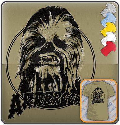 CHEWBACCA Wookie Movie Character Funny New Star Retro Wars top Mens Size S XXL