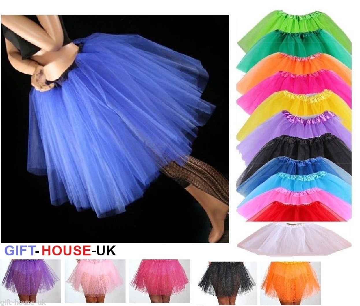 Girls Pettiskirt Kids Gauze Dance Tutu Skirt Ballet Fancy Dress Costume 2-7 year