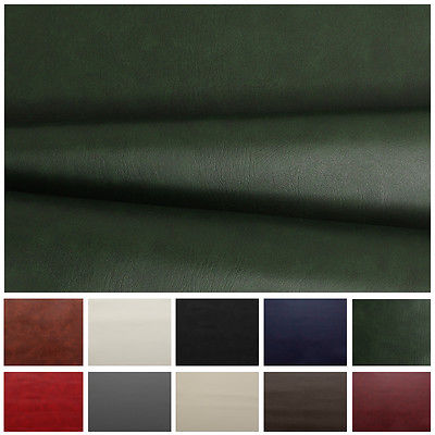 HEAVY FEEL FAUX LEATHER LEATHERETTE VINYL PVC UPHOLSTERY MATERIAL FABRIC 1 metre