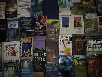 Büchersammlung 40 Stk. Romane Bücherpaket Spannung nur Thriller Krimi Konvolut 2