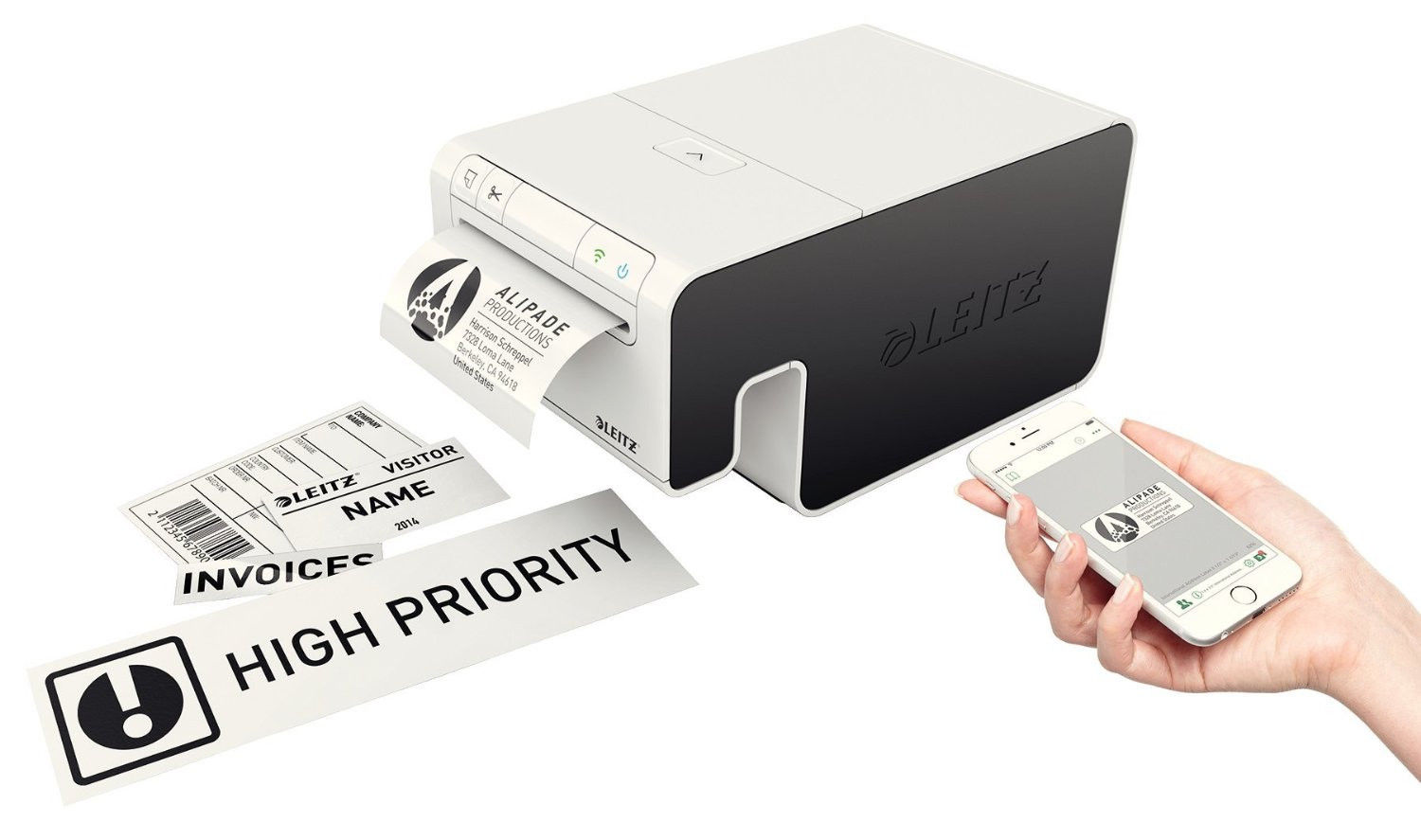 LEITZ ICON 7001 Label Printer Etikettendrucker Batteriepack 7002 und Zubehör