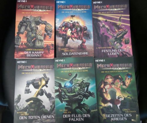 Bücherkiste / Sammlung Mechwarrior Dark Age Sci-Fi Science Fiction 6 Bücher