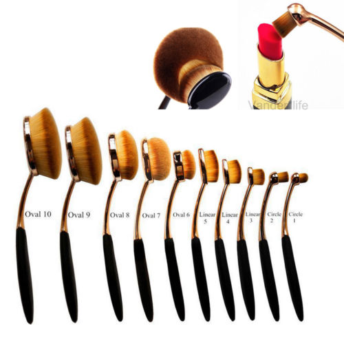 10stk* Profi Pinselset Make Up Zahnbürste Foundation Pinsel Kosmetik Brush