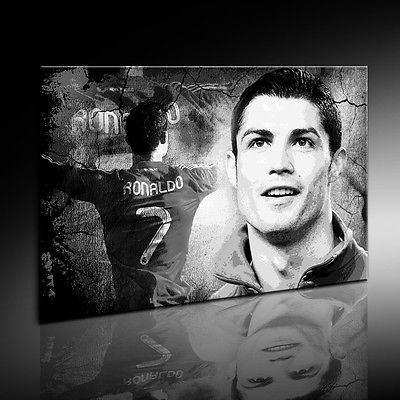 Bild Leinwand Cristiano Ronaldo Fotoleinwand  Kunstdruck, Wandbild Poster  #724