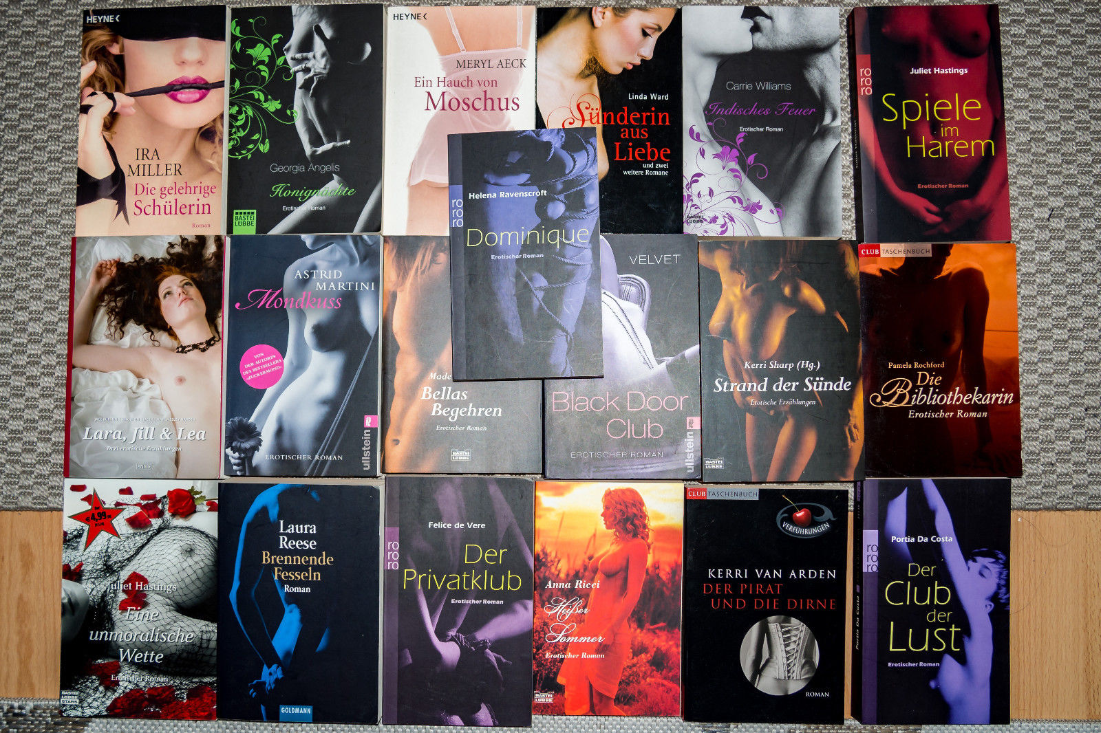 19 moderne, erotische Romane