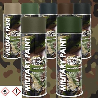 (7,92€/l) 6er Sparpack 400ml Militär Army Militärlack Lackspray Farbe wählbar