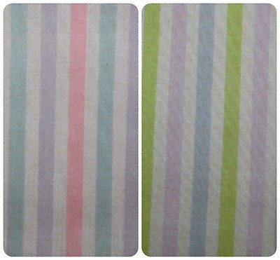 Candy Stripe Lilac/Pink-Lilac -Blue Polycotton Fabric Dress/Craft Fabric