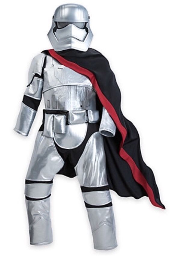 STAR WARS COSTUME Captain Phasma The Force Awakens Age 4, 5-6, 7-8, 9-10, 11-12 