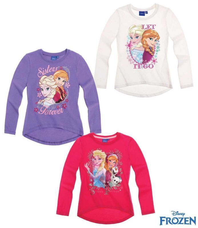 Disney Eiskönigin Pullover 104 - 140 Frozen Mädchen Shirt langarm lang Pulli  