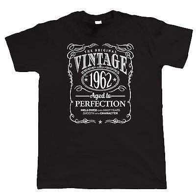 Vintage 1962 Aged To Perfection Mens T Shirt - Birthday Gift for Him Dad Grandad
