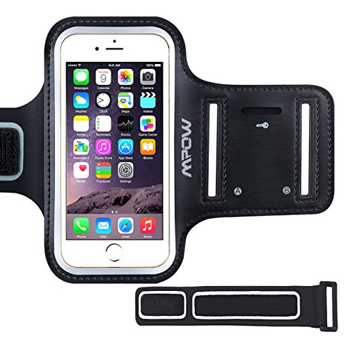 Sportarmband Hülle, Mpow Sweatproof Armtasche Hülle Oberarmtasche mit Schlüsselhalter und Verlängerungsband für iPhone 6 (4,7