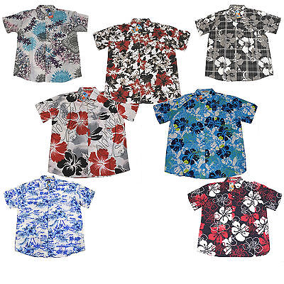 Mens Hawaiian Short Sleeve Summer Collared Shirt Large Sizes L XL XXL XXXL