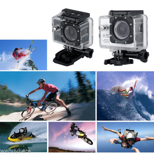 Wasserdicht Ultra HD Helm Kamera12MP WiFi Action Cam 170° Sports DV Video Camera