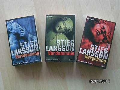 Bücherpaket Trilogie 3 Romane Krimi Thriller Taschenbücher Stieg Larsson