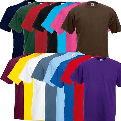 FRUIT OF THE LOOM Männer Sommer T Shirt Valueweight T S M L XL XXL T-Shirts NEU