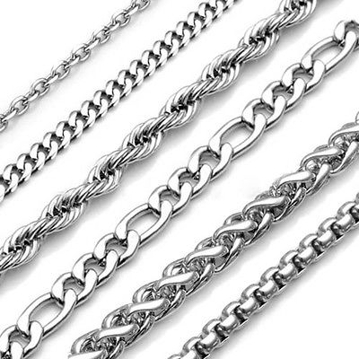 Mannkette Silberkette Silber Halskette Königskette Silberarmband 2-9mm Schmuck
