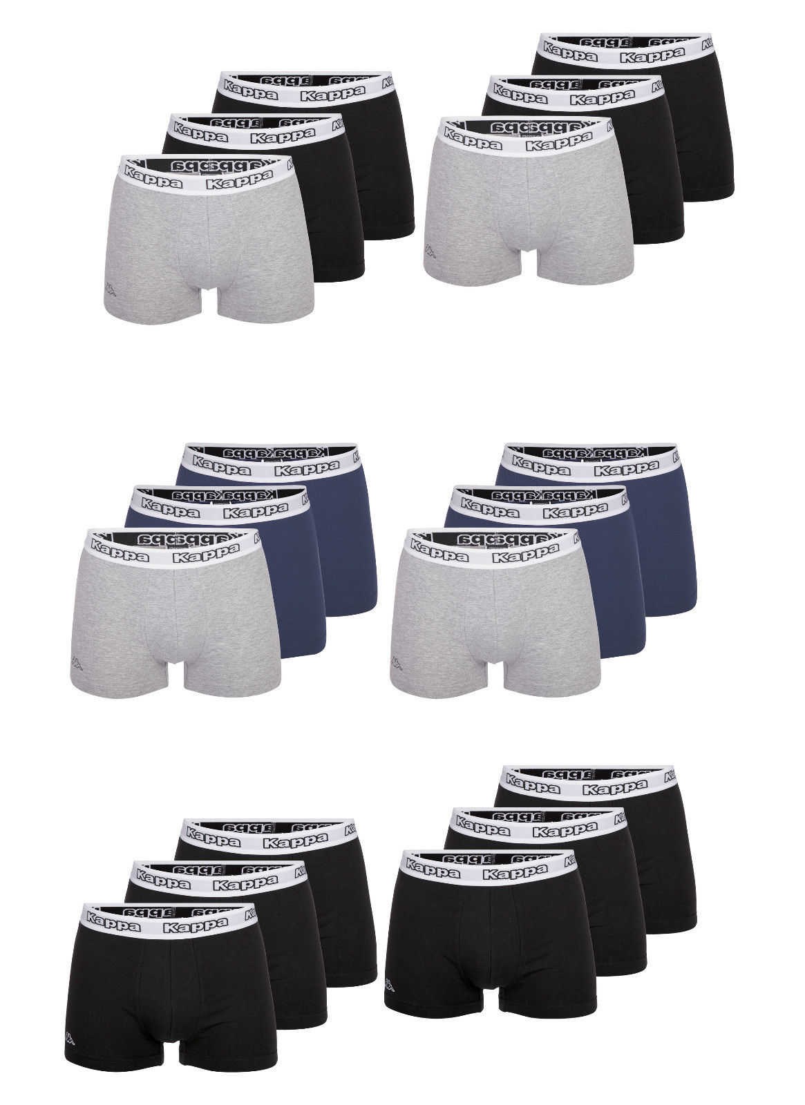 Kappa 3er & 6er Pack Boxershorts Boxer Shorts Pants Sport Unterwäsche 