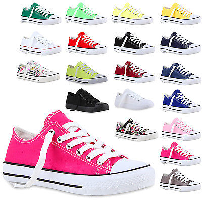 Freizeit Damen Sneakers Low Viele Farben & Größen Canvas Schuhe 811074 New Look