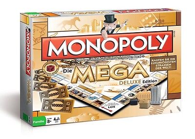 Original Monopoly Mega Deluxe Edition Luxus Brettspiel Spiel Gesellschaftsspiel