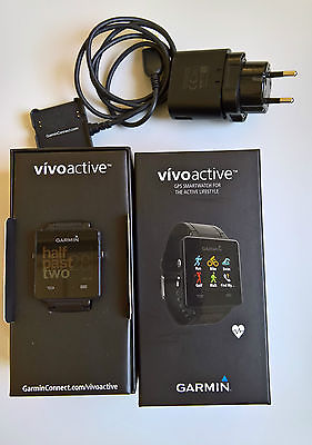 Garmin Vivoactive Sport GPS Smartwatch Schwarz Fitnesstracker Aktivitätstracker